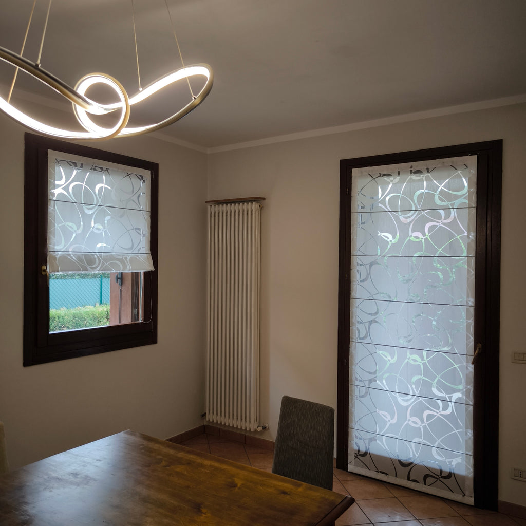 Binario completo per tende a pacchetto a vetro con supporti no foro - Art.100/A